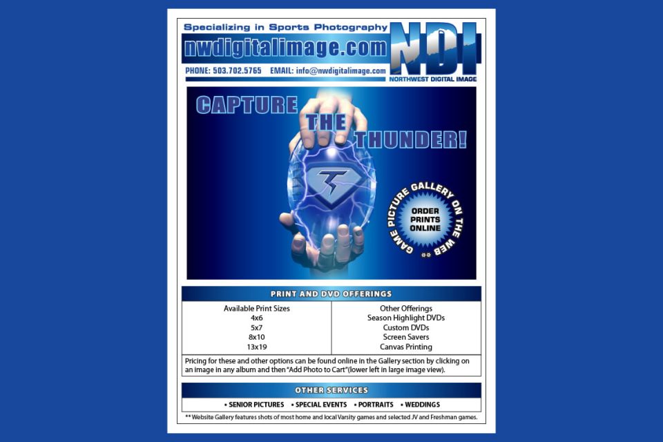 Northwest Digital Image Football Flyer